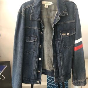 Custom painted denim jacket
